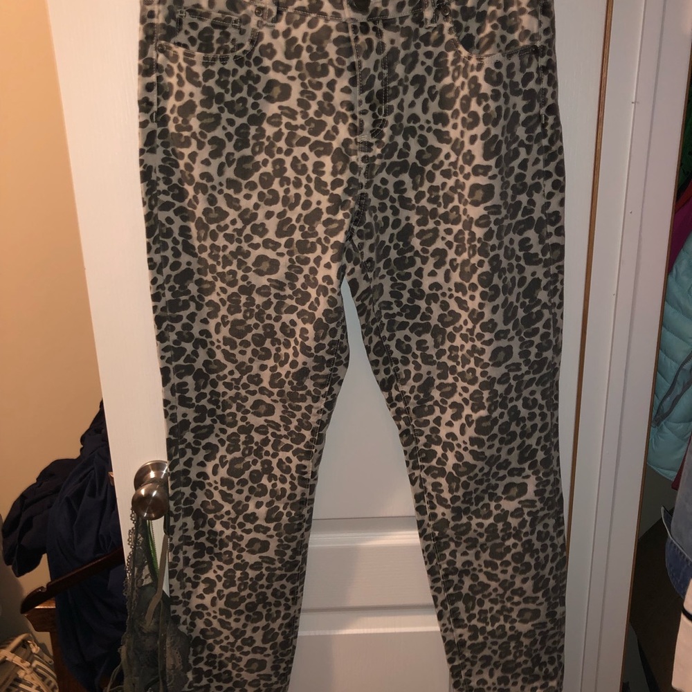 Loft leopard jeans